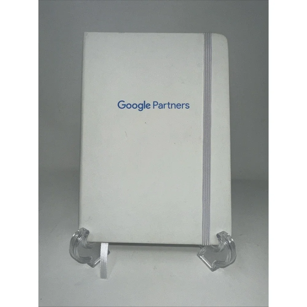 Google Partners Hardcover Journal Notebook White Lined Pages Promo Swag